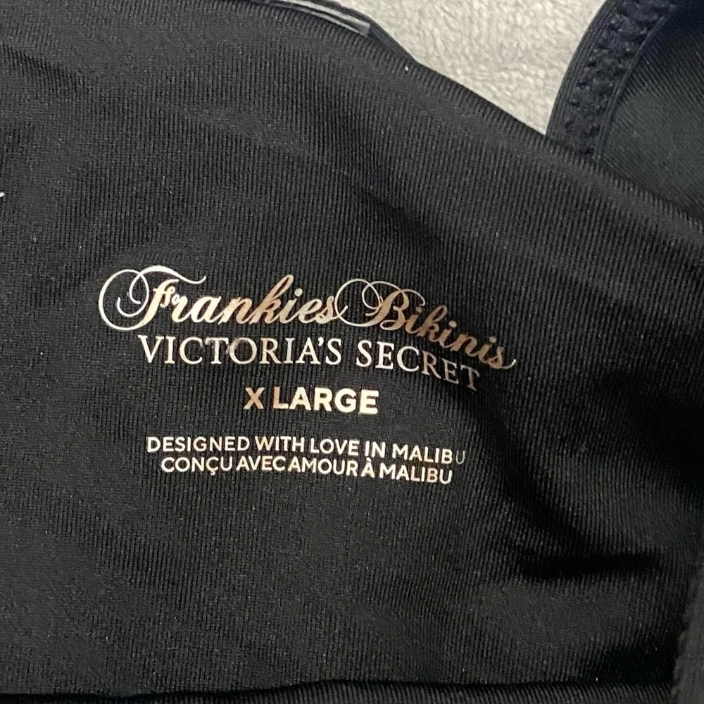 NEW Frankies Bikinis Victorias Secret butterfly Bikini Bottom Black 10759